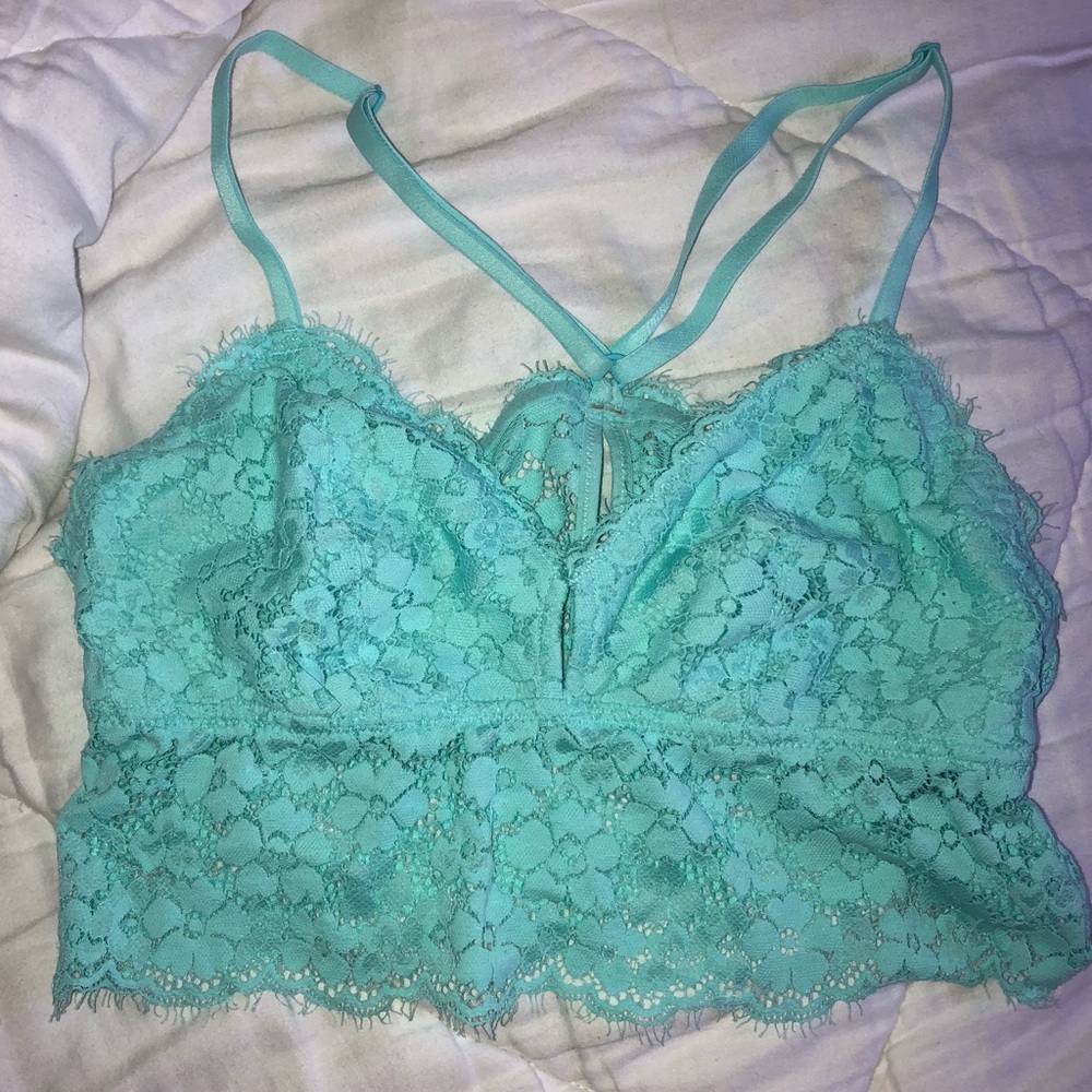 Aerie lace blue brallette
